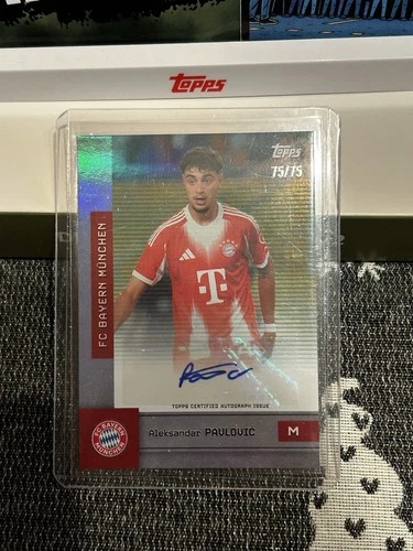 Aleksandar Pavlovic 2025 Topps Bayern München Team Set 75/75