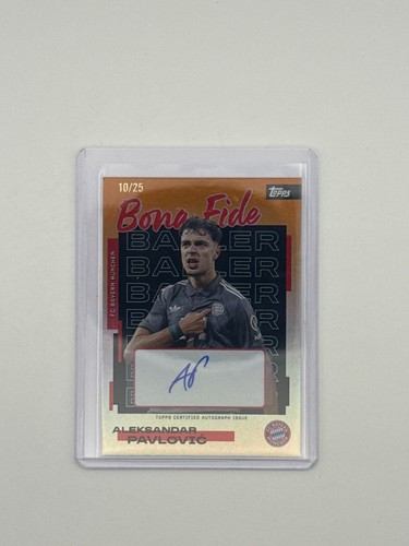 Aleksandar Pavlovic 2025 Topps Bayern Team Set /25