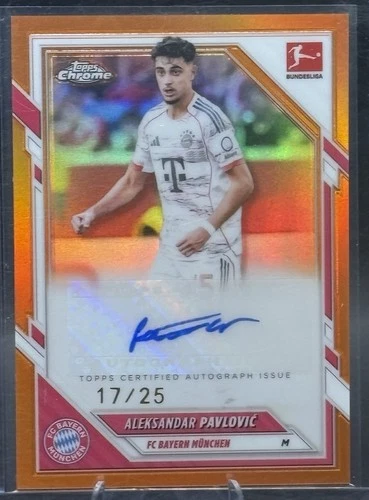 Aleksandar Pavlovic 2025 Topps Chrome /25