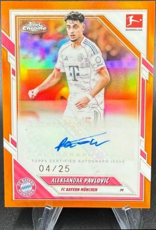 Aleksandar Pavlovic 2025 Topps Chrome /25