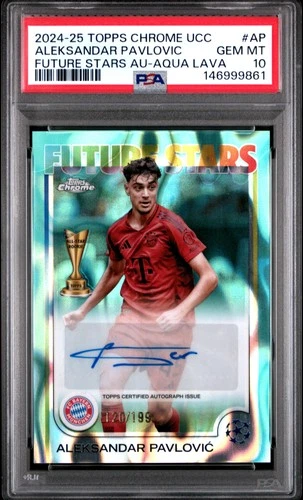 Aleksandar Pavlovic 2024 Topps Chrome Aqua Lava /199