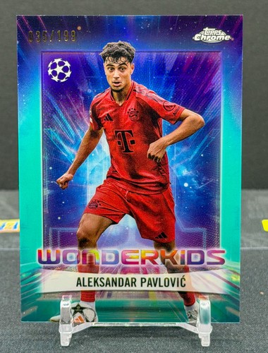 Aleksandar Pavlovic 2024 Topps Chrome Aqua Refractor /199