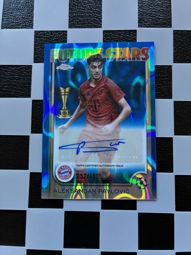 Aleksandar Pavlovic 2024 Topps Chrome Blue /150