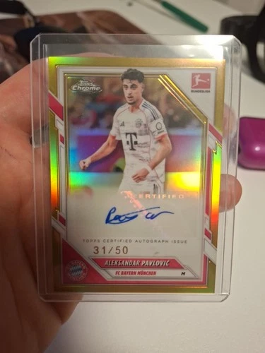 Aleksandar Pavlovic 2025 Topps Chrome Bundesliga /50