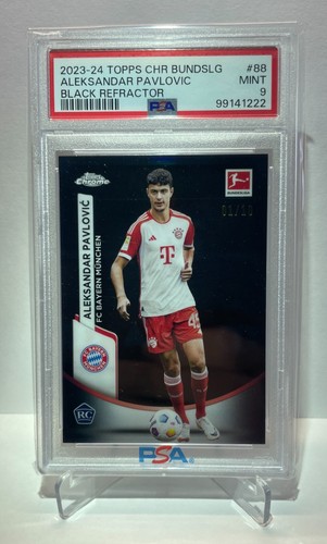 Aleksandar Pavlovic 2024 Topps Chrome Bundesliga Black Refractor /10