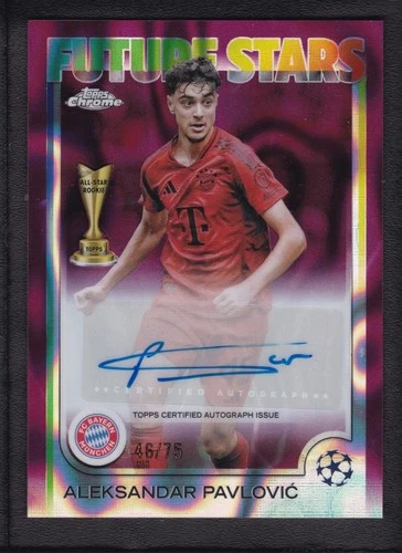 Aleksandar Pavlovic 2025 Topps Chrome Lava /75