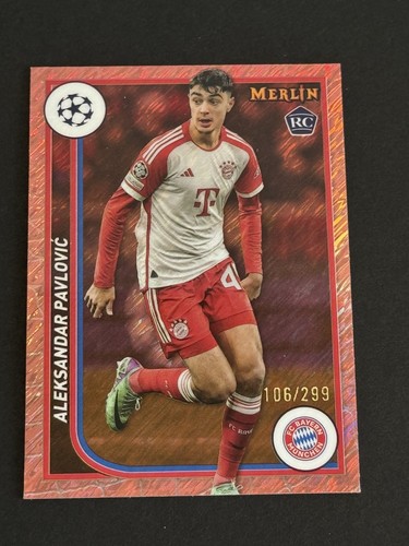 Aleksandar Pavlovic 2023 Topps Chrome Merlin Rose Gold Shimmer /299