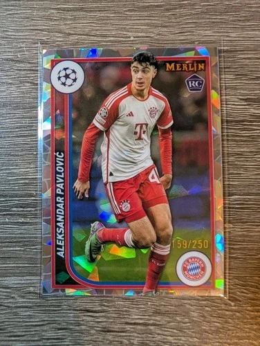 Aleksandar Pavlovic 2024 Topps Chrome Merlin UEFA Atomic /250