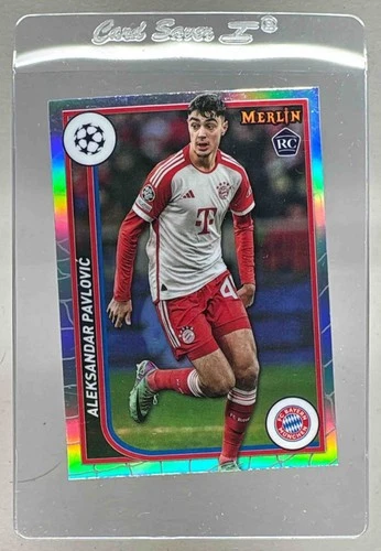 Aleksandar Pavlovic 2023 Topps Chrome Merlin UEFA Refractor