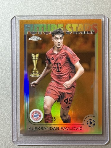 Aleksandar Pavlovic 2024 Topps Chrome Orange /25