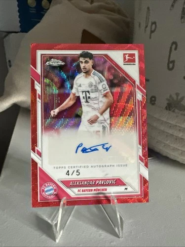 Aleksandar Pavlovic 2026 Topps Chrome Red Geometric /5