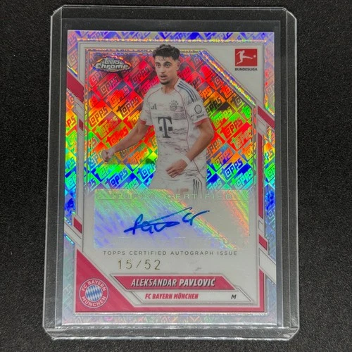 Aleksandar Pavlovic 2025 Topps Chrome Refractor /52