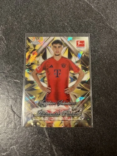 Aleksandar Pavlovic 2024 Topps Chrome Sapphire /75