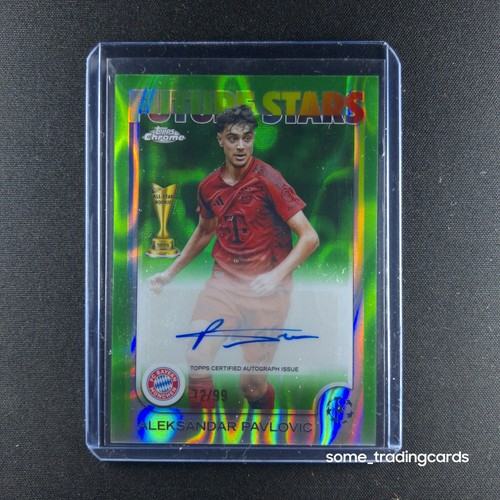 Aleksandar Pavlovic 2024 Topps Chrome UCC Green /99
