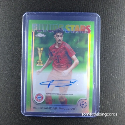 Aleksandar Pavlovic 2024 Topps Chrome UCC Green /99
