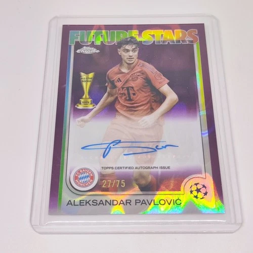 Aleksandar Pavlovic 2024 Topps Chrome UEFA /75