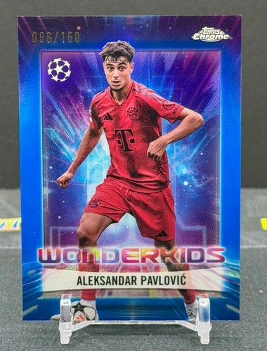 Aleksandar Pavlovic 2024 Topps Chrome UEFA Club Blue /199