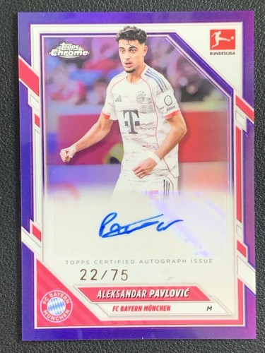 Aleksandar Pavlovic 2025 Topps Chrome Viola /75