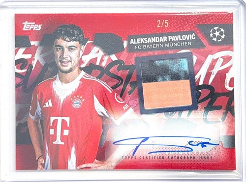 Aleksandar Pavlovic 2025 Topps Competizioni UEFA per Club /5