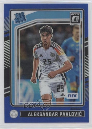 Aleksandar Pavlovic 2024 Panini Donruss FIFA Optic Blue Prizm /149