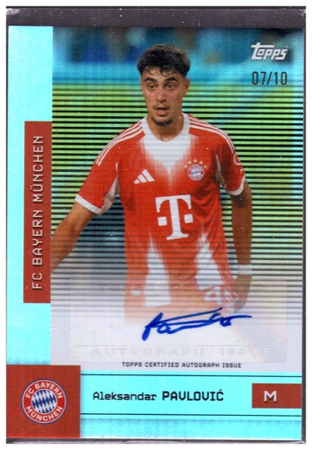 Aleksandar Pavlovic 2025 Topps FC Bayern München Team Set /10