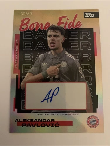 Aleksandar Pavlovic 2025 Topps FC Bayern München Team Set /50