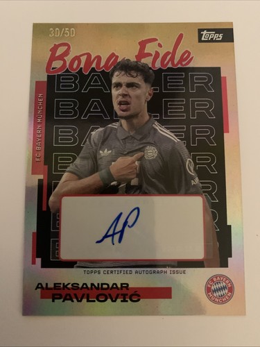 Aleksandar Pavlovic 2025 Topps FC Bayern Munich Team Set /50