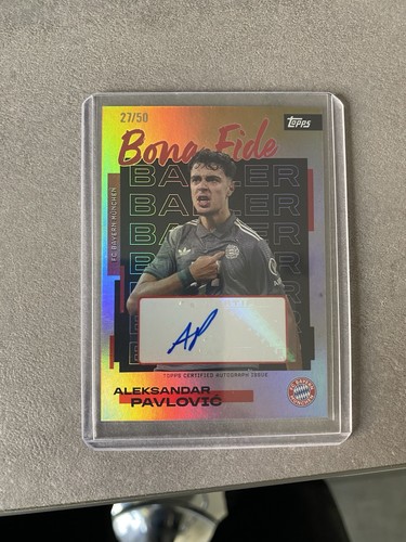 Aleksandar Pavlovic 2025 Topps FC Bayern Team Set /50
