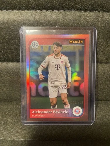 Aleksandar Pavlovic 2023 Topps Merlin Chrome /250