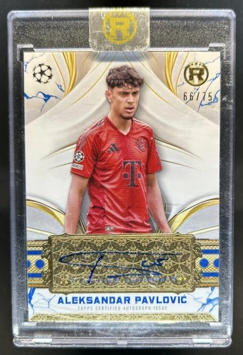Aleksandar Pavlovic 2024 Topps Reverence UEFA Blue /75