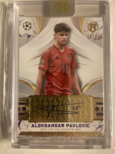 Aleksandar Pavlovic 2024 Topps Reverence UEFA Violet /50
