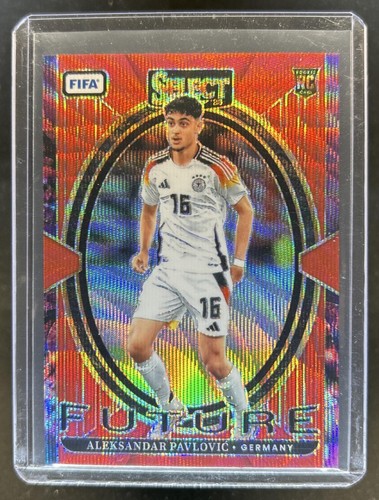 Aleksandar Pavlovic 2024 Panini Select FIFA Red Wave /49