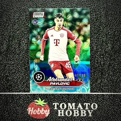 Aleksandar Pavlovic 2023 Topps Stadium Chrome Green Aqua /199