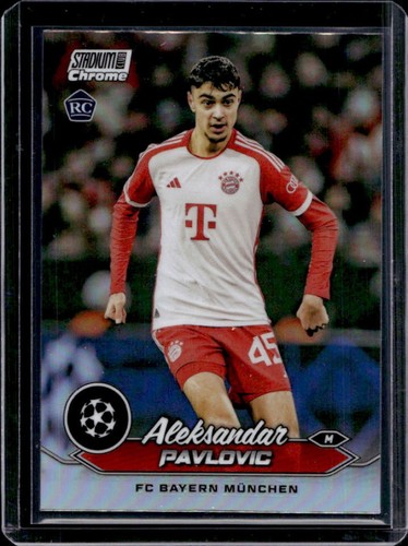 Aleksandar Pavlovic 2023 Topps Stadium Club Chrome UEFA Refractor #45