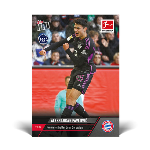 Aleksandar Pavlovic 2023 Topps Now Bundesliga 54