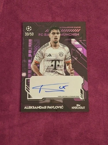 Aleksandar Pavlovic 2025 Topps UCC Knockout /50