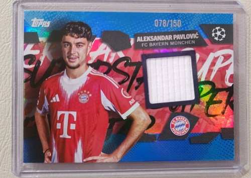 Aleksandar Pavlovic 2025 Topps UEFA Champions League Blue /150