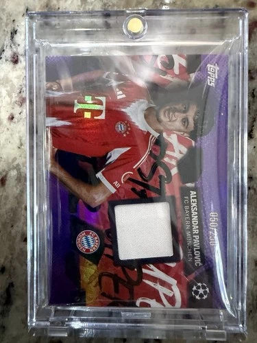 Aleksandar Pavlovic 2025 Topps UEFA Champions League Purple /250