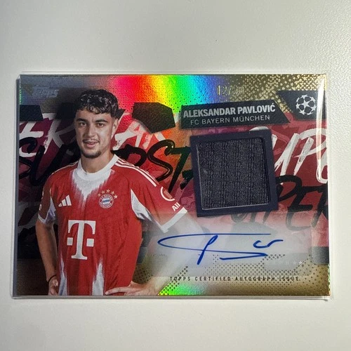 Aleksandar Pavlovic 2025 Topps UEFA Club Competitions Gold