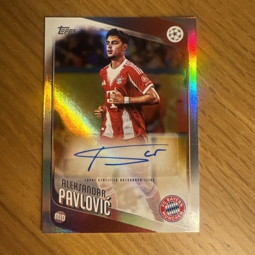 Aleksandar Pavlovic 2025 Topps UEFA Club Competitions Refractor