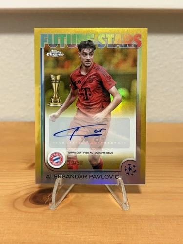 Aleksandar Pavlovic 2024 Topps UEFA Club Soccer Gold /50