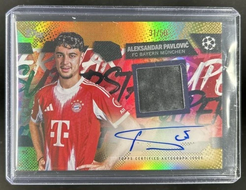 Aleksandar Pavlovic 2025 Topps UEFA Gold Foil /50