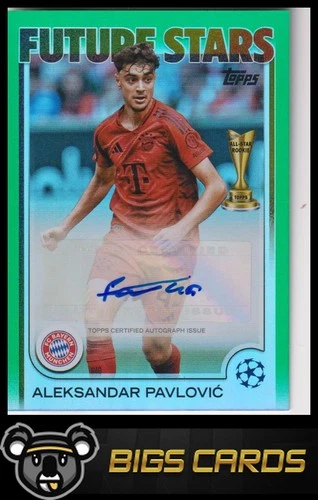 Aleksandar Pavlovic 2024 Topps UEFA Green Foil /99