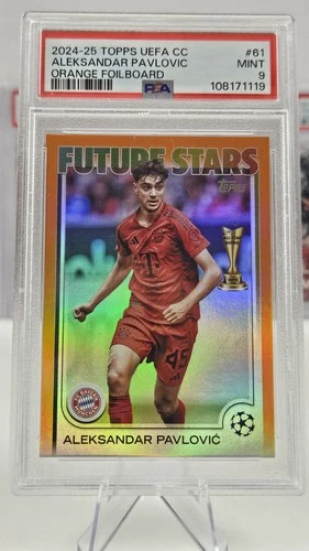 Aleksandar Pavlovic 2024 Topps UEFA Naranja /25