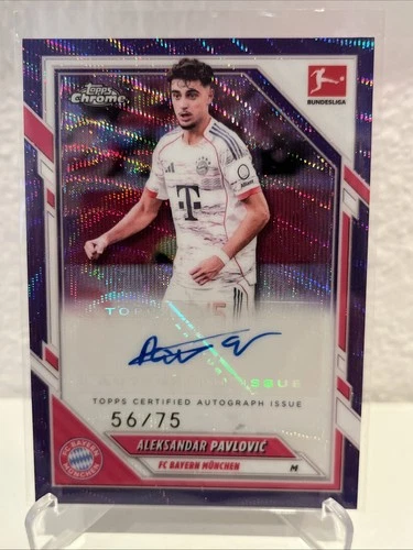 Aleksander Pavlovic 2025 Topps Bundesliga Chrome /75