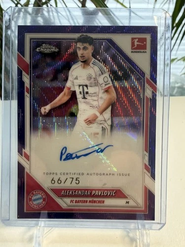 Aleksander Pavlovic 2026 Topps Chrome Bundesliga /75