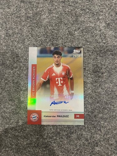 Aleksander Pavlovic 2024 Topps FC Bayern /50
