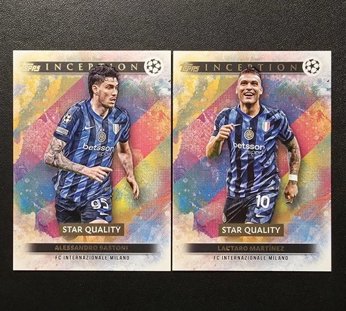 Alessandro Bastoni & Lautaro Martinez 2024 Topps Inception