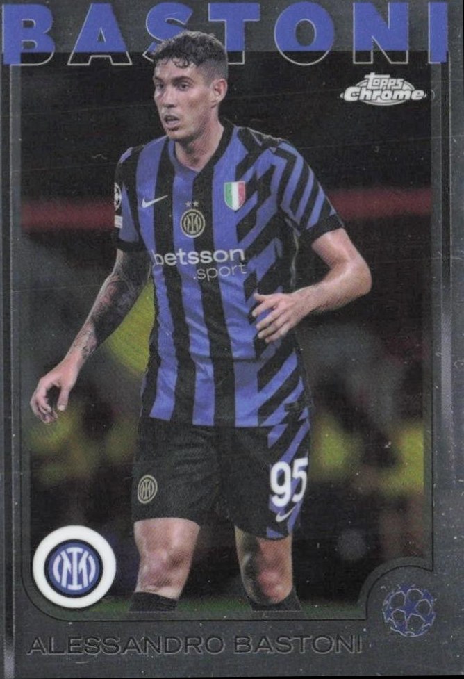 Alessandro Bastoni 2024 Topps Chrome UEFA Club Competitions