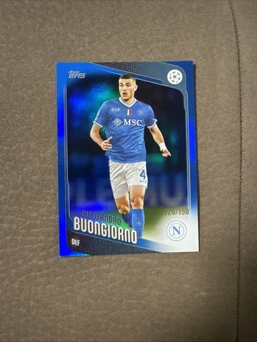 Alessandro Bonogiorno 2025 Topps UEFA Champions League Flagship Blue /150